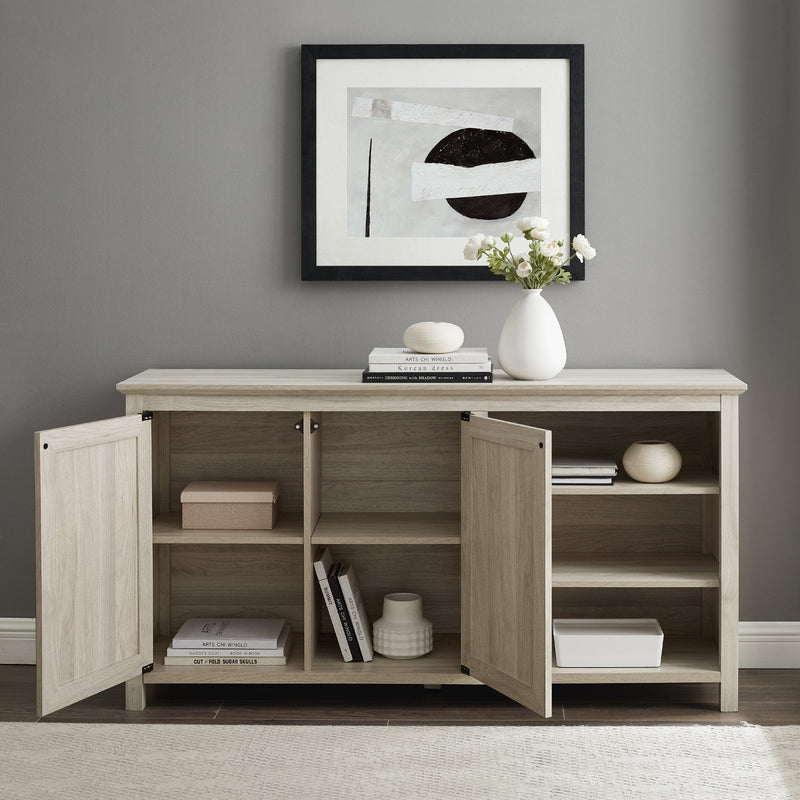 Mila Angled Groove Buffet Sideboard & TV Stand