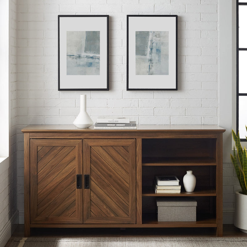 Mila Angled Groove Buffet Sideboard & TV Stand