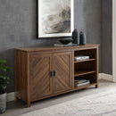 Mila Angled Groove Buffet Sideboard & TV Stand