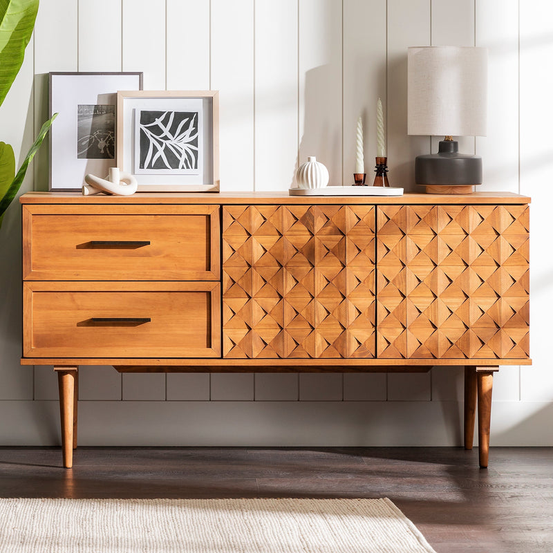 Tessa Solid Wood Prism Sideboard / TV Stand