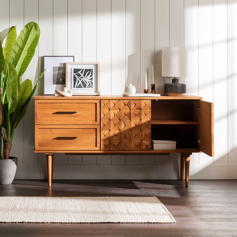 Tessa Solid Wood Prism Sideboard / TV Stand