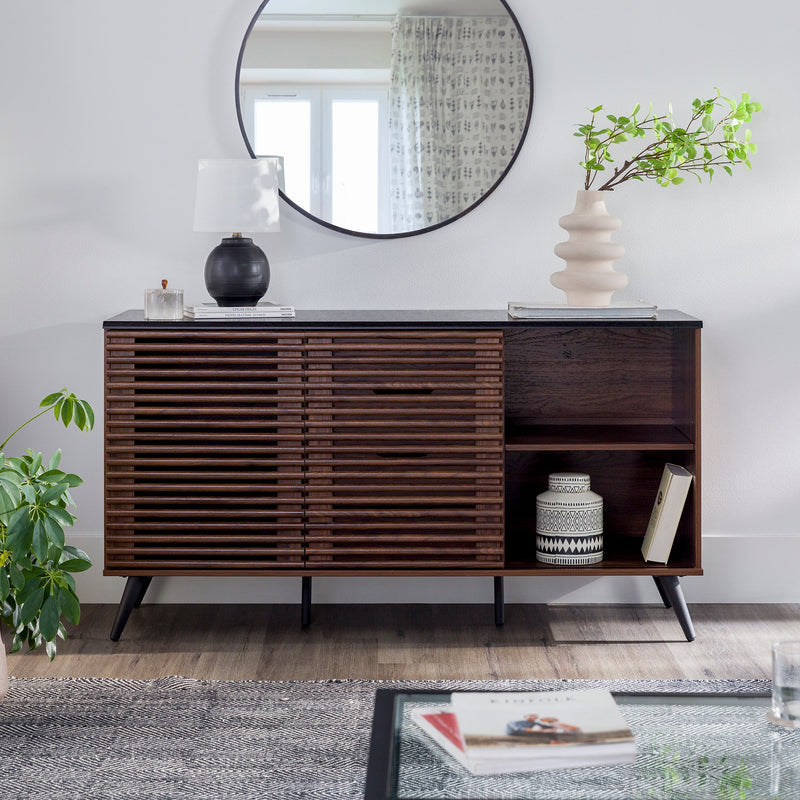 Havana Sliding Door Drawer Sideboard / TV Stand