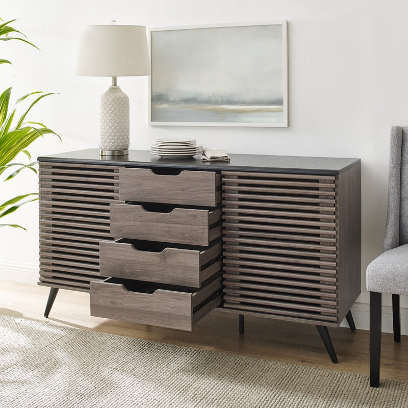 Havana Sliding Door Drawer Sideboard / TV Stand