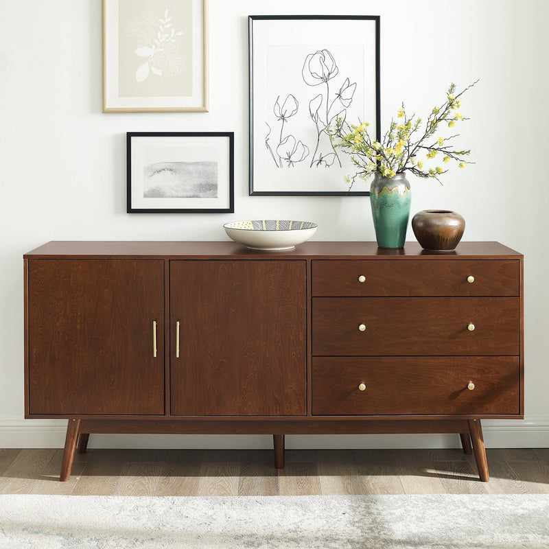 Mid-Century 70" Modern Console Buffet Sideboard