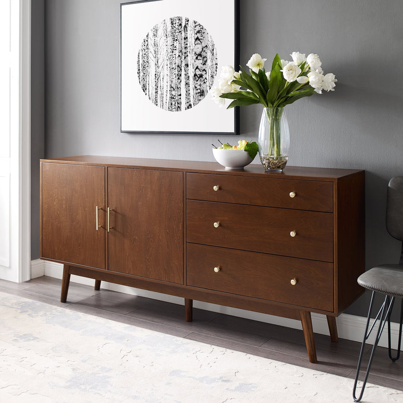 Mid-Century 70" Modern Console Buffet Sideboard