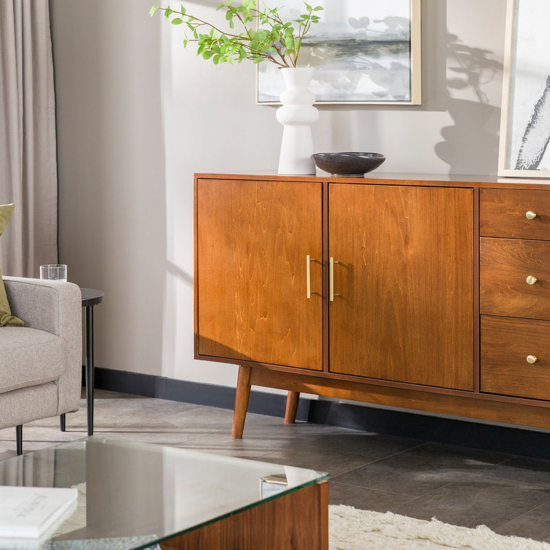 Mid-Century 70" Modern Console Buffet Sideboard