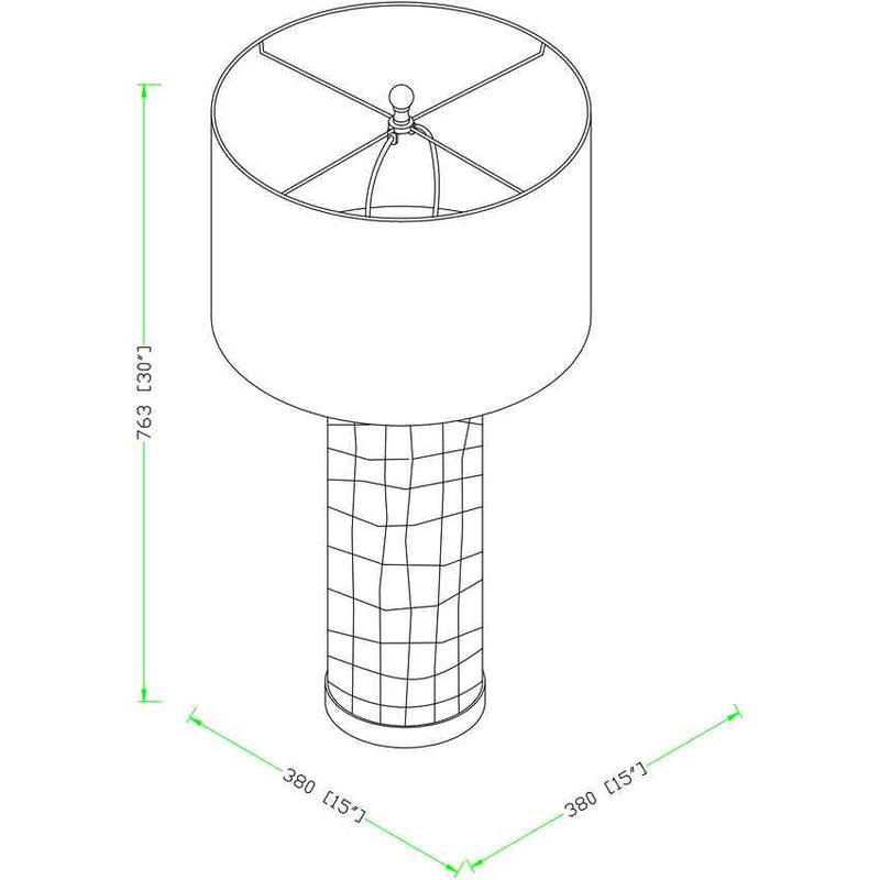 Permet Traditional White Table Lamp