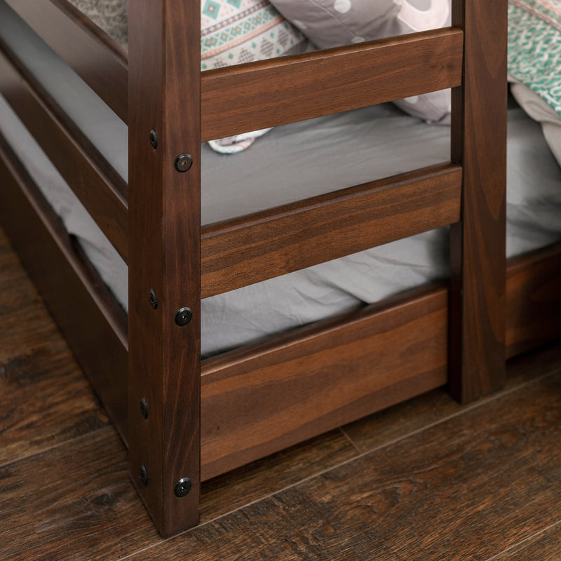 Cottage Classic Bunk Beds Jr. Twin Over Twin Solid Wood