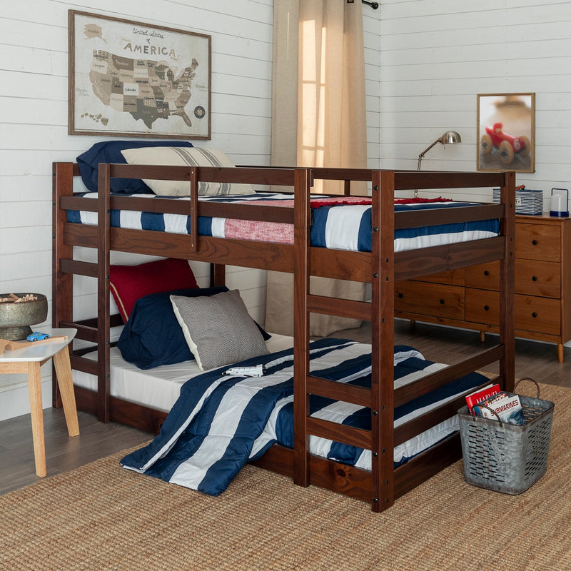 Cottage Classic Bunk Beds Jr. Twin Over Twin Solid Wood