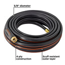 Garden Hose With Brass Couplings For Leak-Free 50-Foot