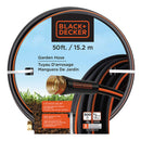 Garden Hose With Brass Couplings For Leak-Free 50-Foot