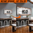 Upgrade Your 'Cattle Ranch' (Style 2) Canvas To 24x48 Inches (Free Shipping) by Tailored Canvases