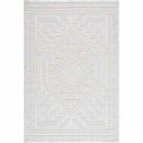 Alya White Fringe Rug