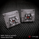BABY YODA & MANDO NAME SELECTOR SET