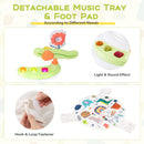 Baby Activity Center Height Adjustable Baby Bouncing Saucer with Interactive Toys-Yellow