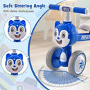 Baby Balance Bike No Pedal Lightweight Infant 4 Wheels Baby Bicycle-Blue by LJGDeals