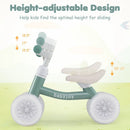 Baby Balance Bike with Adjustable Handlebar and Seat with Lighting Wheels by LJGDeals