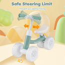 Baby Balance Bike with Adjustable Handlebar and Seat with Lighting Wheels by LJGDeals