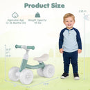 Baby Balance Bike with Adjustable Handlebar and Seat with Lighting Wheels by LJGDeals