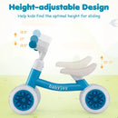 Baby Balance Bike with Adjustable Handlebar and Seat with Lighting Wheels by DirectDeals