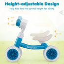 Baby Balance Bike with Adjustable Handlebar and Seat with Lighting Wheels by LJGDeals