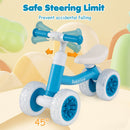 Baby Balance Bike with Adjustable Handlebar and Seat with Lighting Wheels by DirectDeals