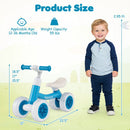 Baby Balance Bike with Adjustable Handlebar and Seat with Lighting Wheels by DirectDeals