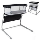 Baby Bassinet Bedside Crib with Adjustable Height Comfy Mattress by LJGDeals