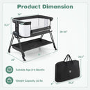 Baby Portable Bedside Sleeper with 7 Adjustable Heights by LJGDeals