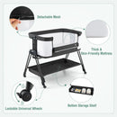 Baby Portable Bedside Sleeper with 7 Adjustable Heights by LJGDeals