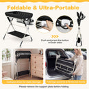 Baby Changing Table Foldable Diaper Changing Station with Storage Bag and Shelf