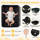 Baby Changing Table Foldable Diaper Changing Station with Storage Bag and Shelf