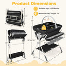 Baby Changing Table Foldable Diaper Changing Station with Storage Bag and Shelf by DirectDeals