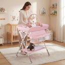 Baby Changing Table Foldable Diaper Changing Station with Storage Bag and Shelf by LJGDeals