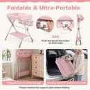 Baby Changing Table Foldable Diaper Changing Station with Storage Bag and Shelf