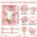 Baby Changing Table Foldable Diaper Changing Station with Storage Bag and Shelf