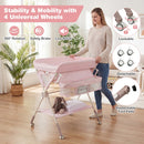 Baby Changing Table Foldable Diaper Changing Station with Storage Bag and Shelf