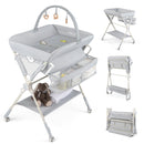 Baby Changing Table Foldable Diaper Changing Station with Storage Bag and Shelf