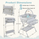 Baby Changing Table Foldable Diaper Changing Station with Storage Bag and Shelf by LJGDeals