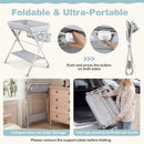Baby Changing Table Foldable Diaper Changing Station with Storage Bag and Shelf by DirectDeals