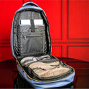 Baby Blue Leather Commuter Bag
