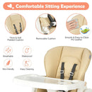 Foldable Baby High Chair with Double Removable Trays and Book Holder by LJGDeals