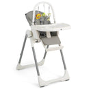 4-in-1 Foldable Baby High Chair with 7 Adjustable Heights and Free Toys Bar by LJGDeals