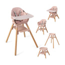 6-in-1 Baby High Chair with Removable Dishwasher and Safe Tray-White by LJGDeals