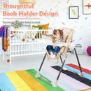 Foldable Baby High Chair with Double Removable Trays and Book Holder by LJGDeals