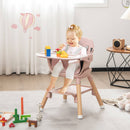 6-in-1 Baby High Chair with Removable Dishwasher and Safe Tray-White