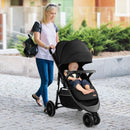 Baby Jogging Stroller with Adjustable Canopy for Newborn by LJGDeals
