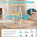 Baby Jump and Play Activity Center with Rotatable Seat and Interactive Toys