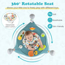 Baby Jump and Play Activity Center with Rotatable Seat and Interactive Toys