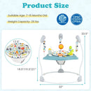 Baby Jump and Play Activity Center with Rotatable Seat and Interactive Toys by DirectDeals